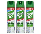 3x Glen 20 Disinfectant Spray 175g Kills 99.9% Virus/Germs/Bacteria Crisp Linen