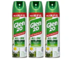 3x Glen 20 Disinfectant Spray 175g Kill 99.9% Virus/Germs/Bacteria Country Scent