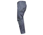BigBEE CARGO PANTS Work Trousers KNEE POCKET Strechy Cotton Drill UPF 50+ - CHARCOAL