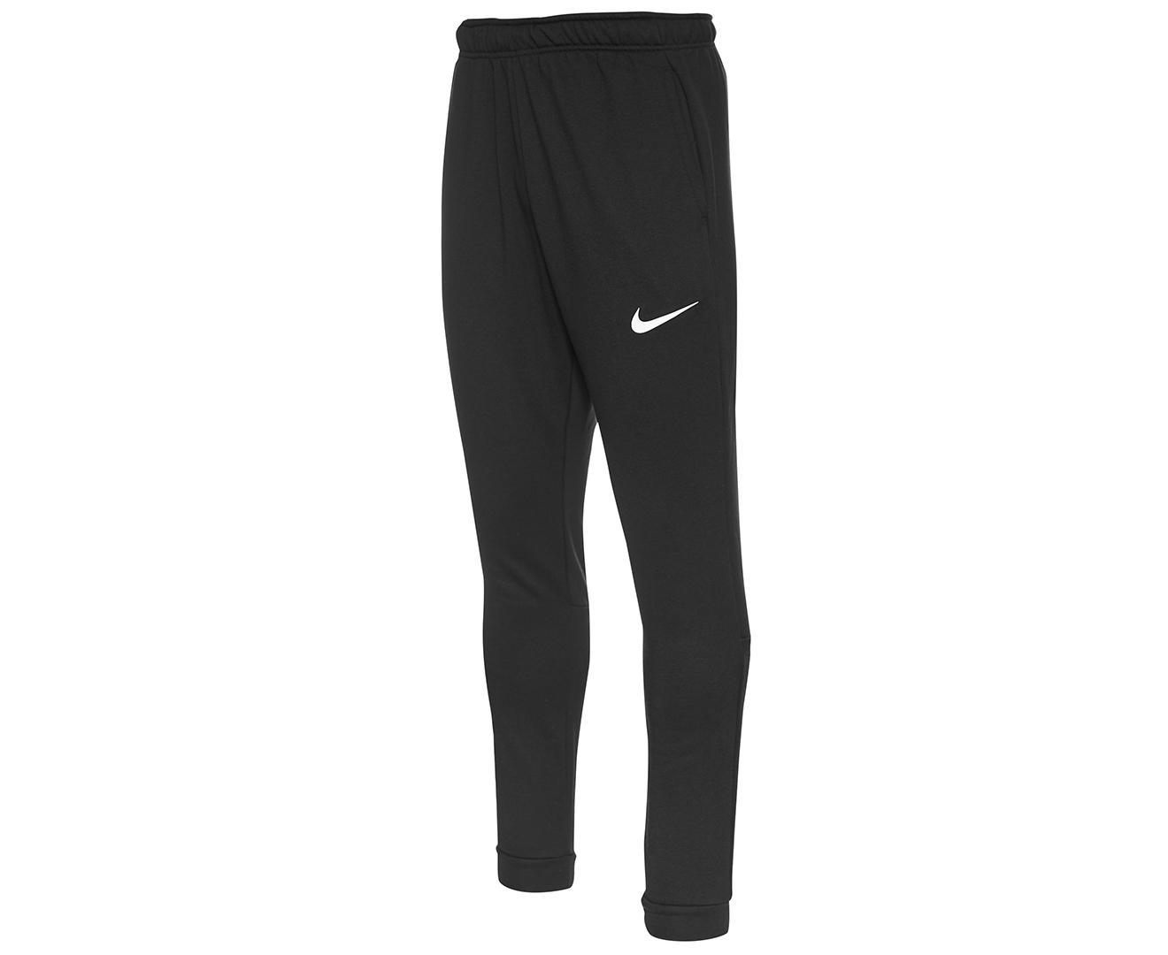 Nike Men's Dri-FIT Tapered Fleece Trackpants / Tracksuit Pants - Black ...