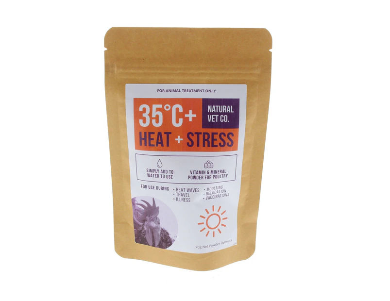 Heat & Stress 70g Natural Vet Vitamin Mineral Powder All Natural Great Tasting