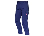 BigBEE Classic Work Cargo Pants Stretch Cotton Straight Fit Mens Work Trousers UPF 50+ - NAVY