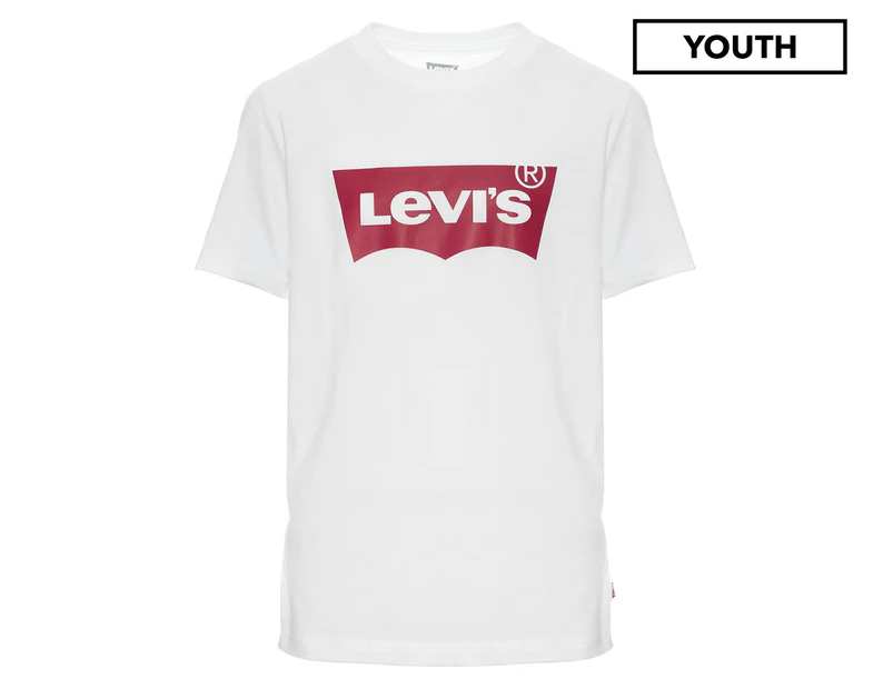 Levi's Youth Boys' Batwing Tee / T-Shirt / Tshirt - White