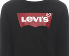 Levi's Youth Boys' Batwing Long Sleeve Tee / T-Shirt / Tshirt - Black