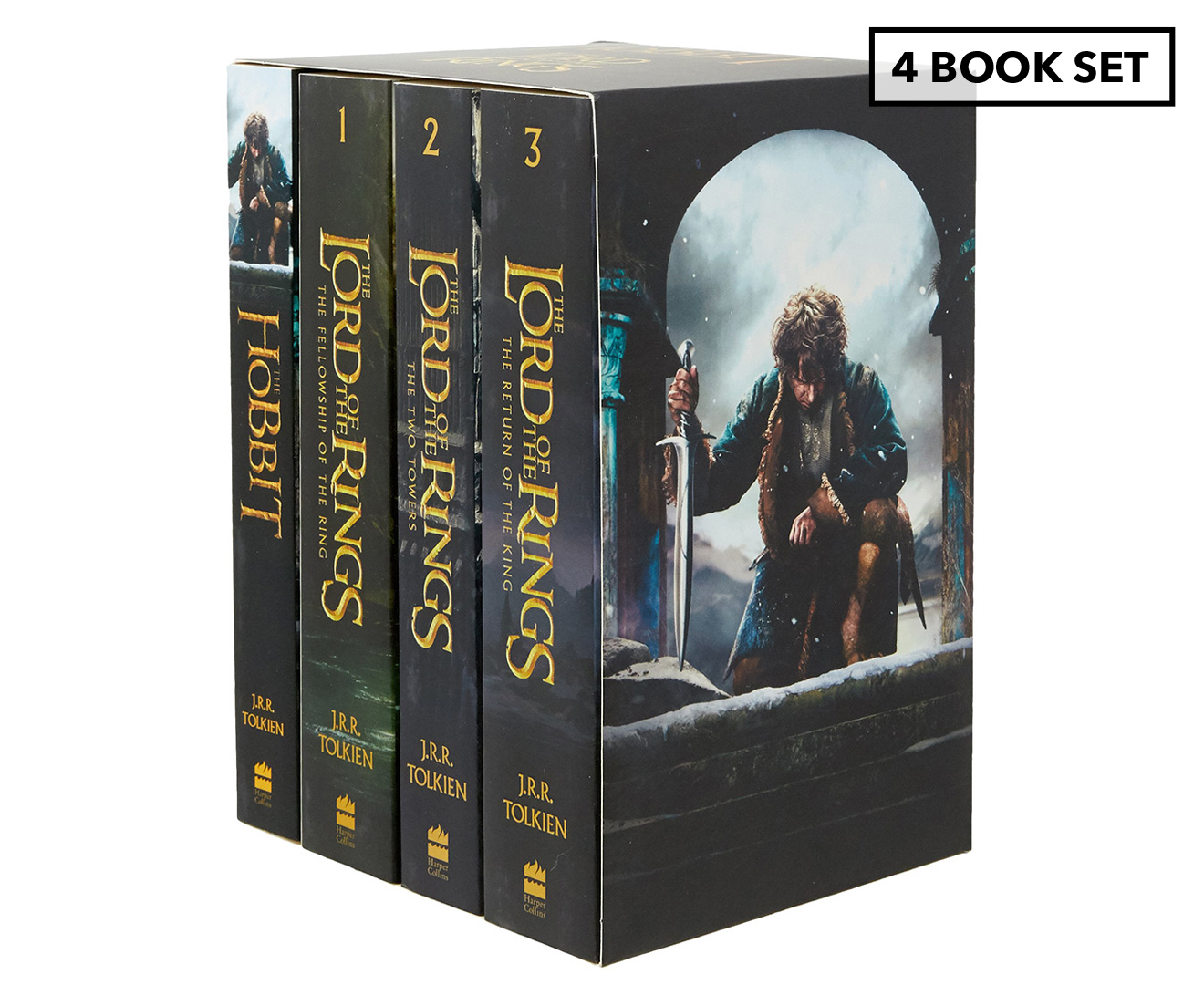 The Hobbit & The <b>Lord</b> <b>of</b> <b>the</b> <b>Rings</b> 4-Book Set by J.R.R. Tolkien.