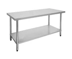 2400-6-WB Economic 304 Grade Stainless Steel Table 2400x600x900