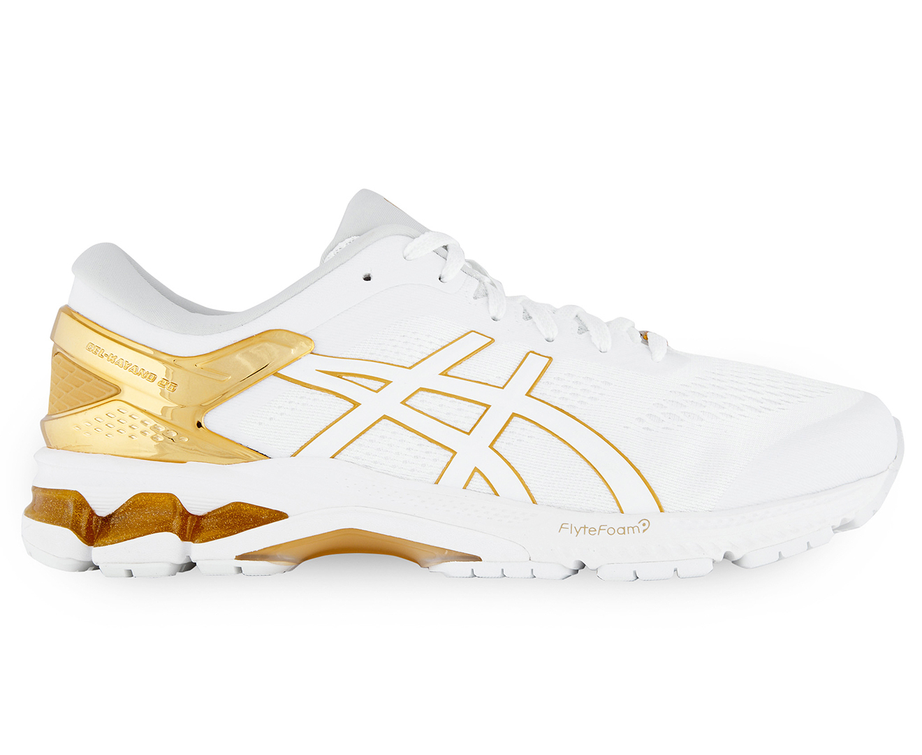 Asics gel-kayano 26 platinum mens white pure gold sale