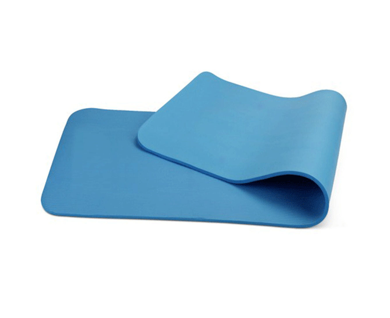 10mm Extra Thick NBR Yoga Mat Gym Pilates Fitness Exercise - blue