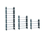 10 Tier Black Shoe Stackable Storage Rack - Capacity for 30 Pairs Shoes