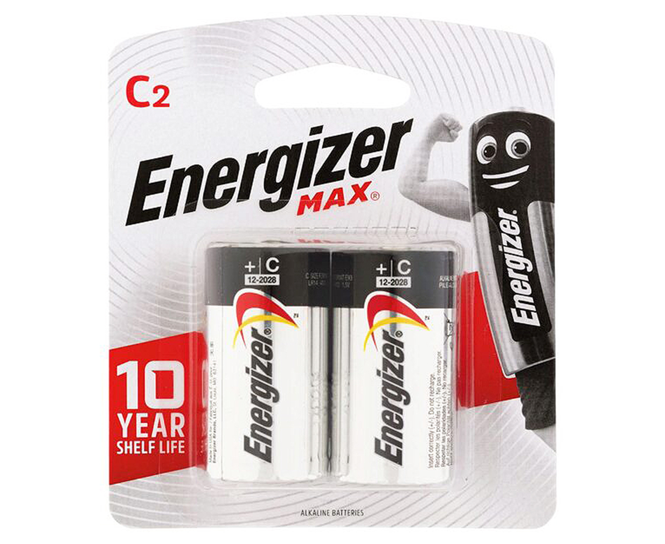 Energizer Max C Alkaline Batteries 2-Pack | Catch.com.au