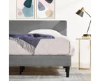 Zinus Dark Grey Fabric Bed Frame
