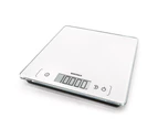 Soehnle Page Comfort 400 Glass Digital Kitchen Scale 10kg 26.5 x 26.5 White