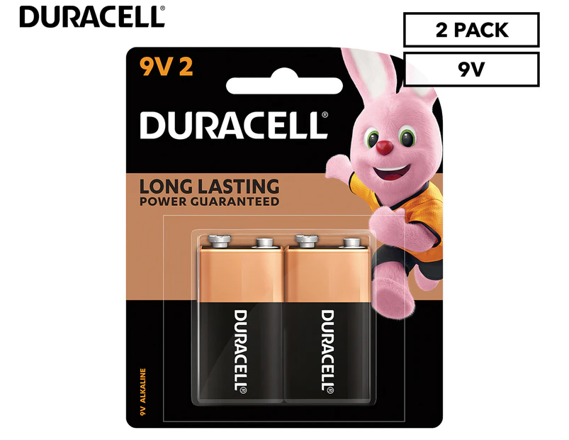 Duracell Copper Top 9V Battery 2-Pack