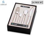 Tablekraft 24-Piece Amalfi Cutlery Set - Silver