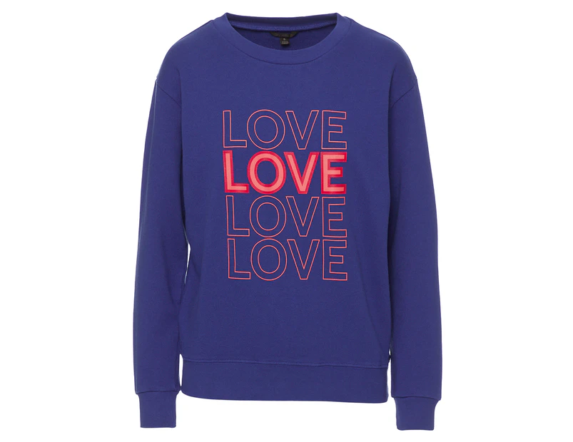 J.Crew Women's Stacked Love Sweatshirt - Blue