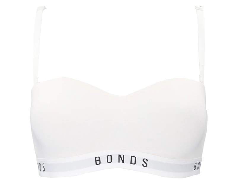 Bonds Women's Originals Wirefree Tube Bra - White