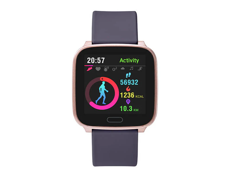 iConnect Active Smartwatch Purple Silicone Strap