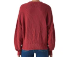NEUW Women's Sadie Knit Sweater - Scarlet Red