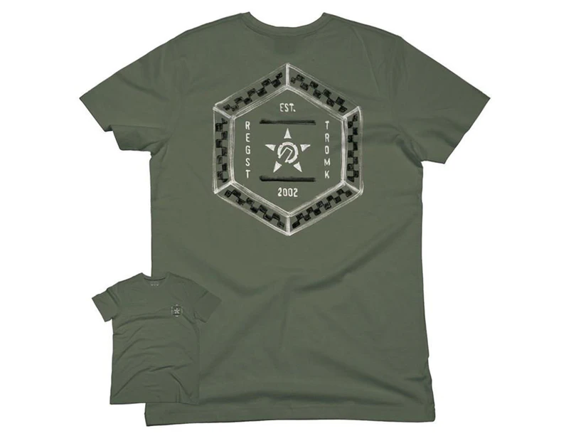 UNIT Men's Hexa Tee / T-Shirt / Tshirt - Military