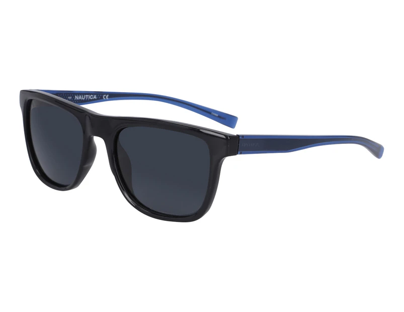 Nautica Men's N6228S Polarised Sunglasses - Black/Blue/Grey