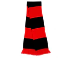 Result Mens Heavy Knit Thermal Winter Scarf (Red/Black) - BC876
