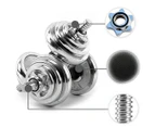 20KG York Dumbbell Set Weight Dumbbells Home Gym Fitness BarBell w/ Case