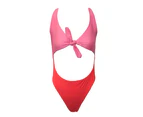 Brave Soul Womens Two Tone Swim Suit (Red/Pink) - UT271