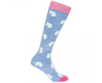 Trespass Kids/Childrens Replicate Ski Tube Sock (Pack Of 2) (Bluebell/Aqua) - TP4918