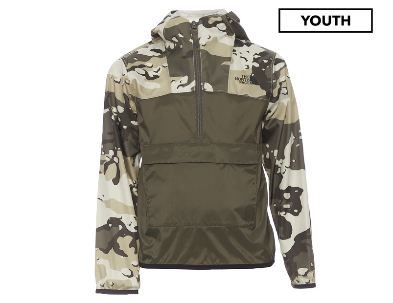 The North Face Youth Boys' Novelty Fanorak Jacket - Peyote Beige Woodchip/Camo Desert