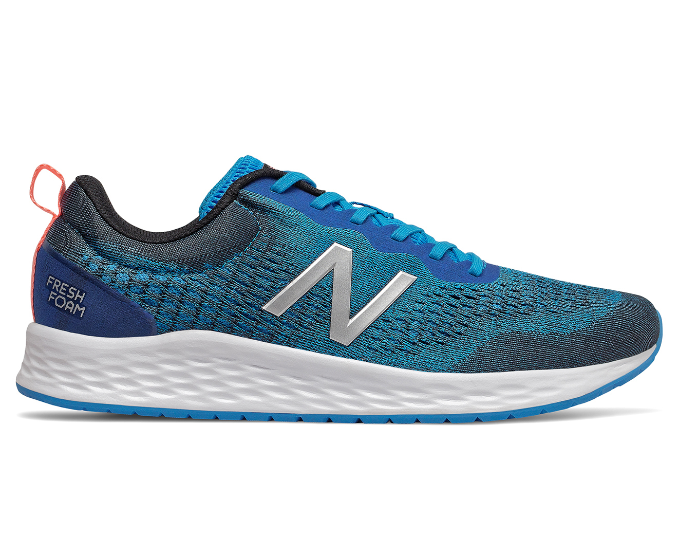 New Balance Mens Fresh Foam Arishi V3 Wide Fit Shoes Blueblacksilver Au 7307