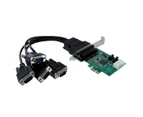 Startech 4-Port PCI Express RS232 Serial Adapter Card with 16950 UART
