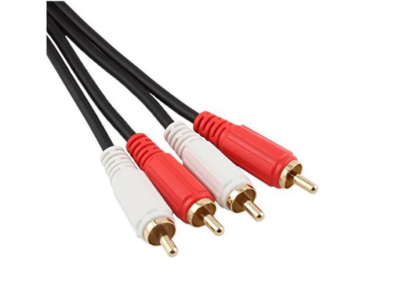 Konix 2M 2RCA to 2RCA Audio Cable OFC