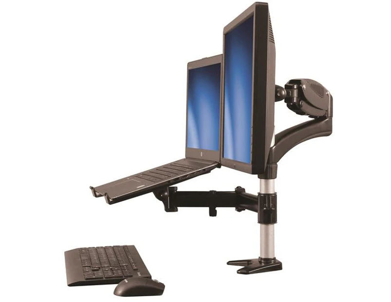 StarTech Single-Monitor Arm - Laptop Tray - One-Touch Height Adjust