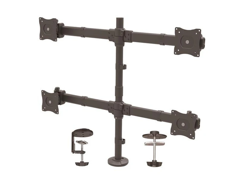 StarTech Quad Monitor Mount for up to 27" Monitors - Heavy Duty Steel