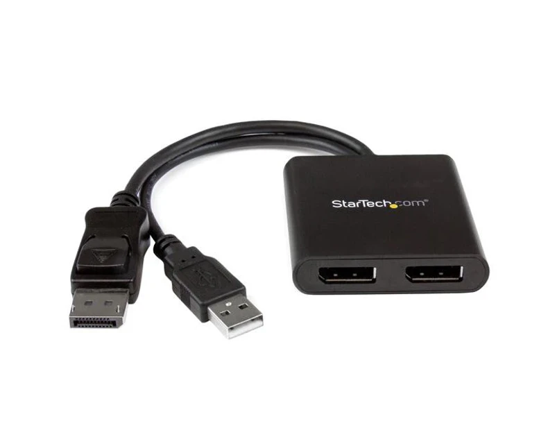 StarTech DisplayPort to Multi Monitor Hub - 2-Port MST Daisy Chain Splitter
