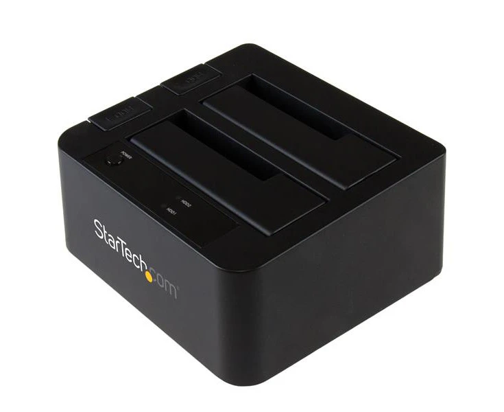 Star Tech USB 3.1 2-Bay Dock/Docking Station Stand for 2.5"/3.5" SATA SSD/HDD