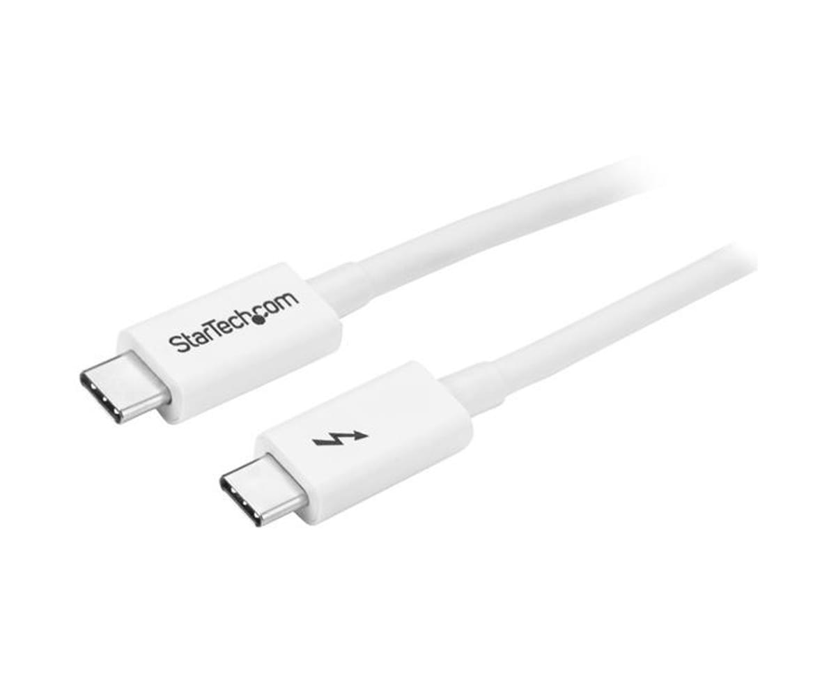 StarTech.com Thunderbolt 3 Cable 6 ft / 2m 40Gbps TBLT3MM2MA Thunderbolt 3 USB Type C Charger 4K 60Hz USB C to USB C Cable 