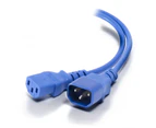 Alogic 2m IEC C13 to IEC C14 Computer Power Extension Cord Male to Female Blue