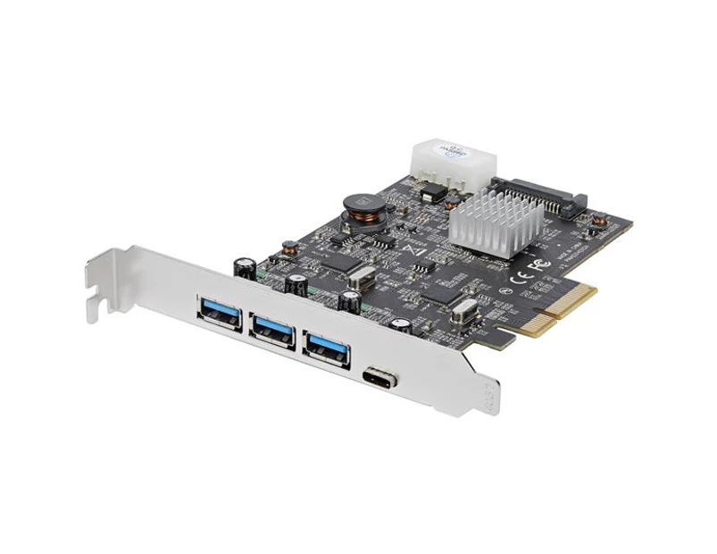 Startech 4-Port USB 3.1 PCIe Card - 3x A and 1x C 2x 10Gbps Channels