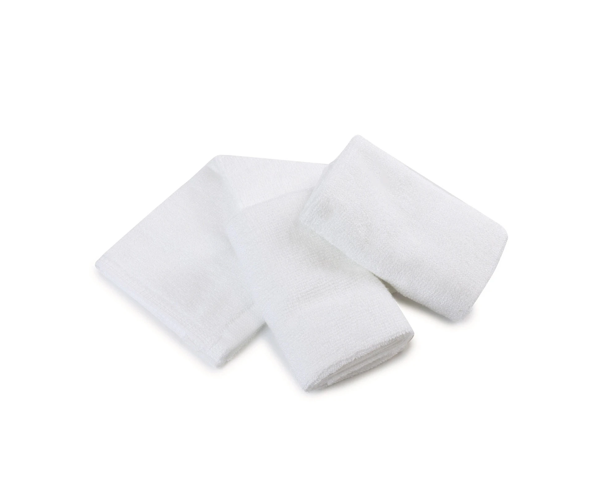 3pc Bubba Blue 25cm Square Bamboo Face Washer Set Soft Baby Towel Cloth White