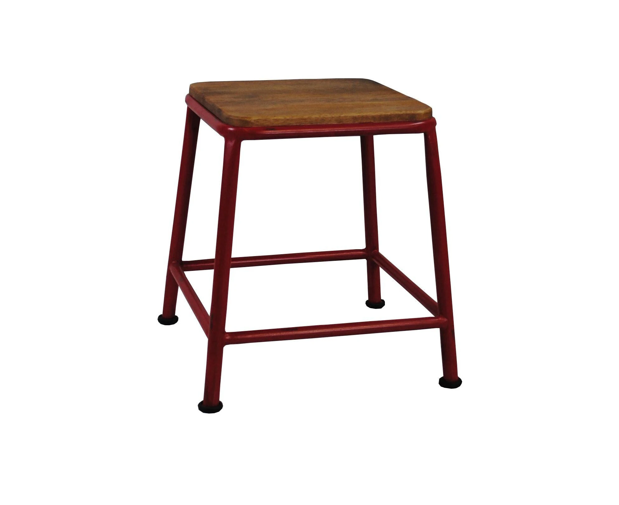 Stand On Stool -Red Wood & Rustic