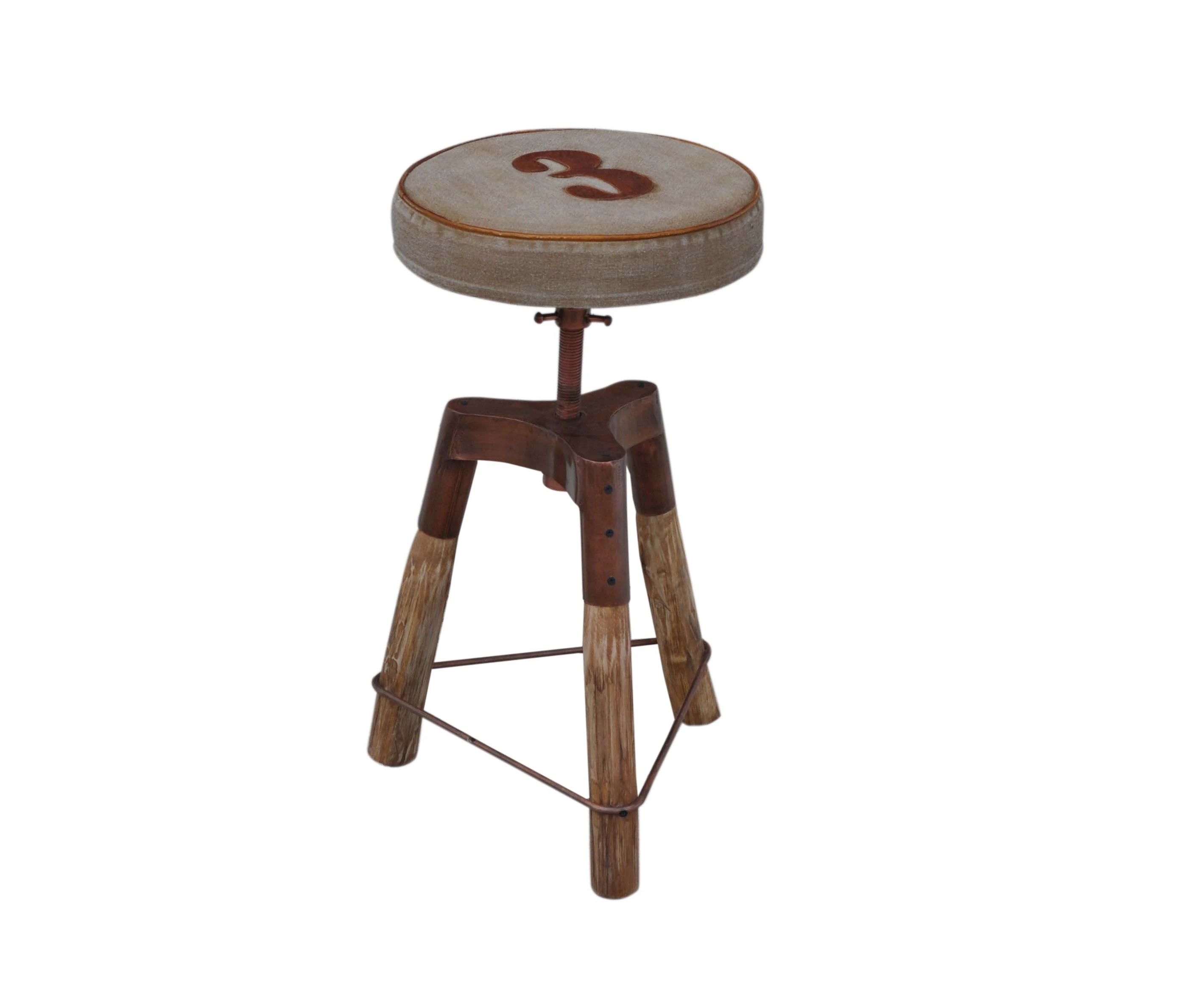 Tripod Wind Up Bar Stool