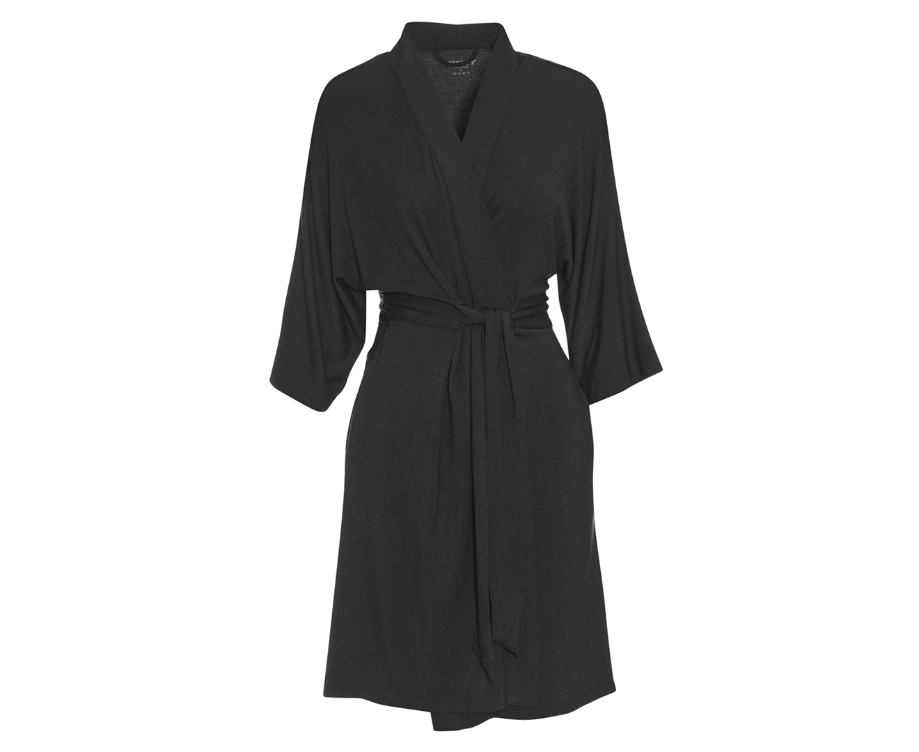 DKNY Women's 3/4 Sleeve Robe - Black | Catch.co.nz