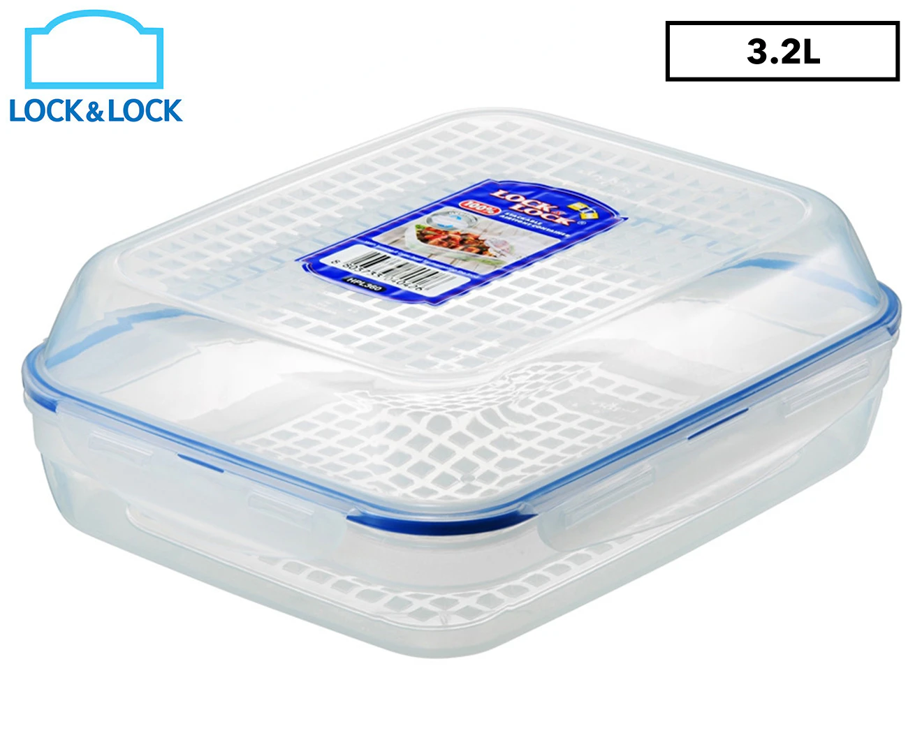 Locknlock 3.2L Airtight Classic Rectangle Marinating Case Storage Container CLR