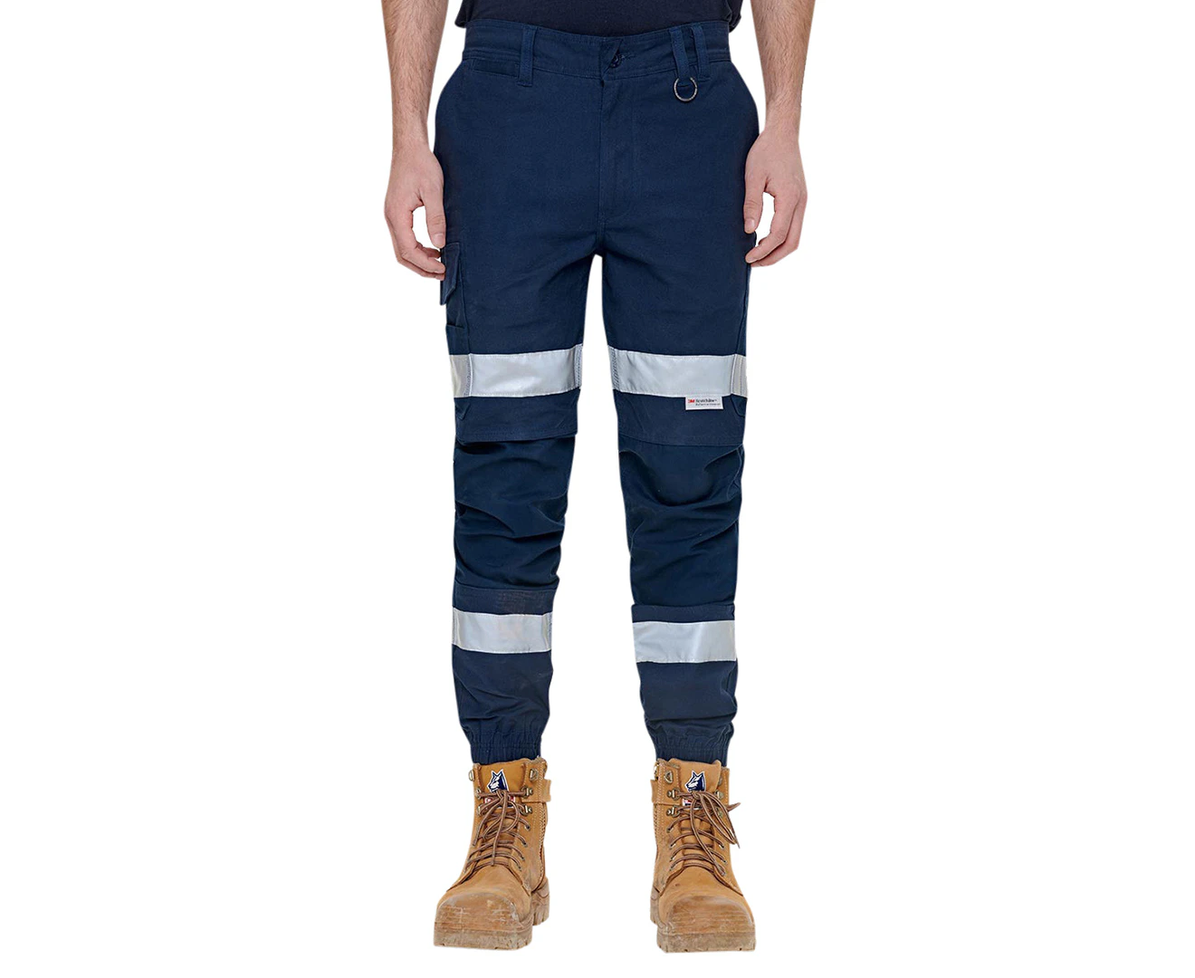 Elwood Workwear Men's Reflective Cuffed Pants - Navy