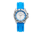 Maxum Apex Ladies Silver Blue Strap Watch - Blue