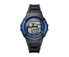 Maxum Button Black Blue Digital Watch - Black