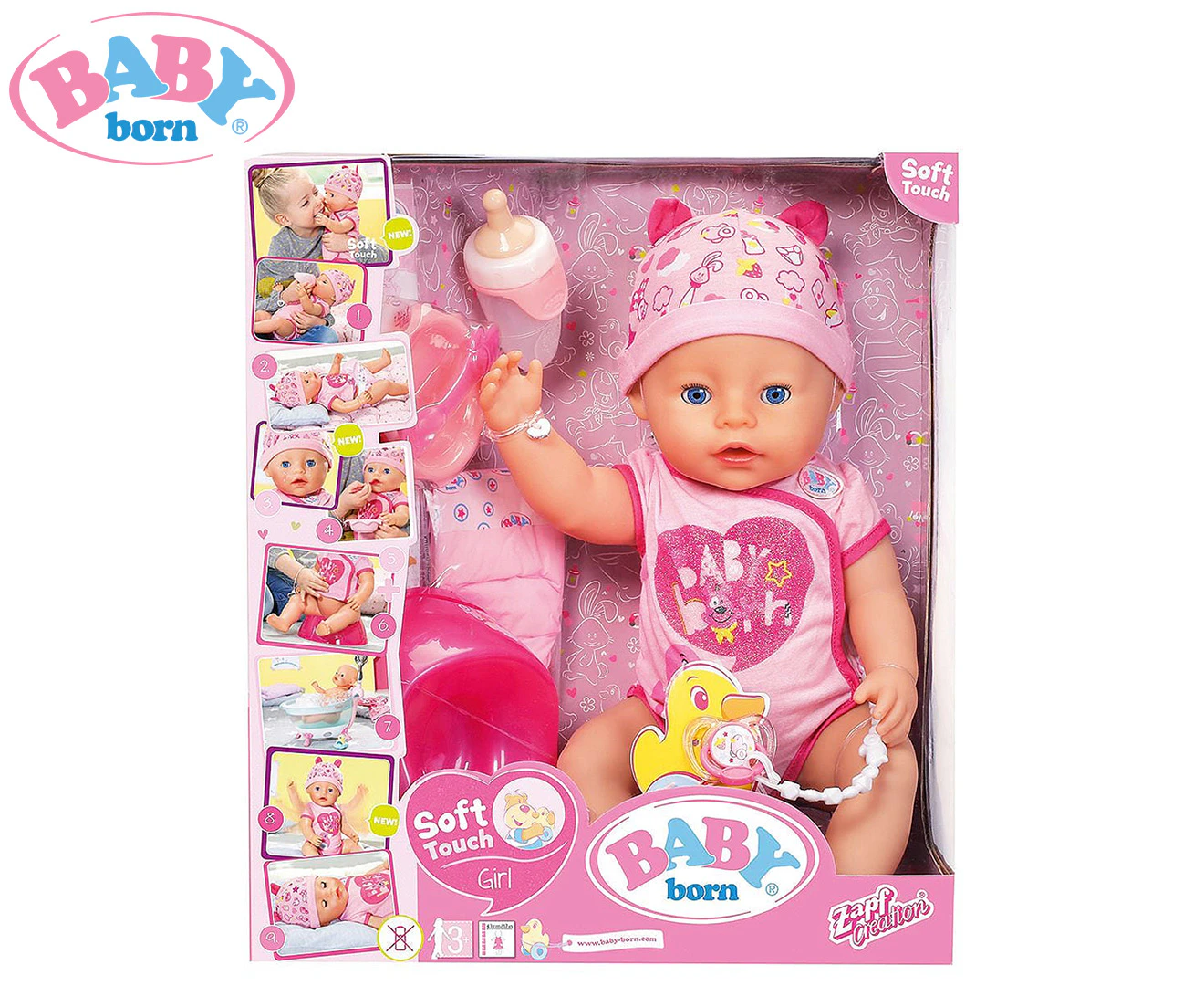 Baby Born 43cm Soft Touch Girl Doll