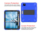 WIWU Silicone+PC Case 3-Layer Anti-fall Protective Cover With Pencil Holder For iPad Pro 11inch 2018/2020-12blue black