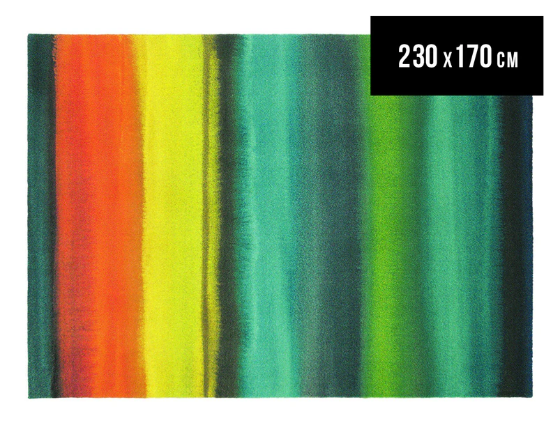 Brink & Campman 230x170cm Kaleidoscope Stripe Rug - Blue/Multi